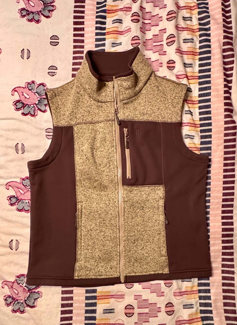 HEYBO Fleece Vest Men’s Small | Southern Outdoors Hunting Country Club Dad Style